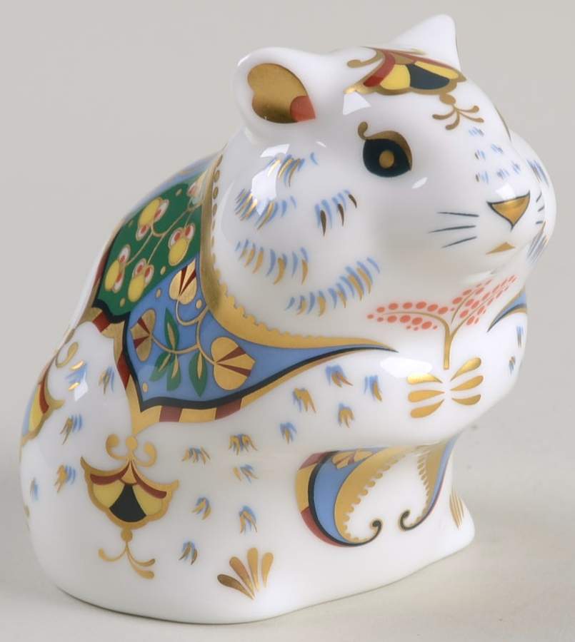 Imari Paperweight Collection Hamster (Hampster) - No Box by Royal Crown Derby-1