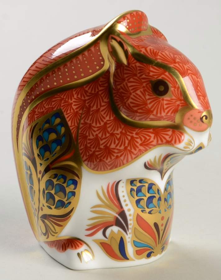 Imari Paperweight Collection Red Squirrel - Boxed by Royal Crown Derby-1