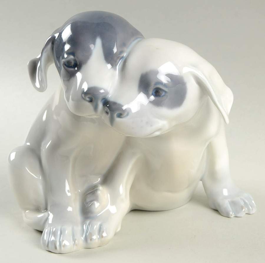 Dogs Pointer Puppies - No Box by Royal Copenhagen-1