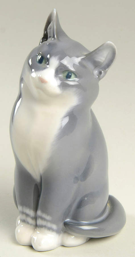 Cats Cat-Plain Grey - No Box by Royal Copenhagen-1