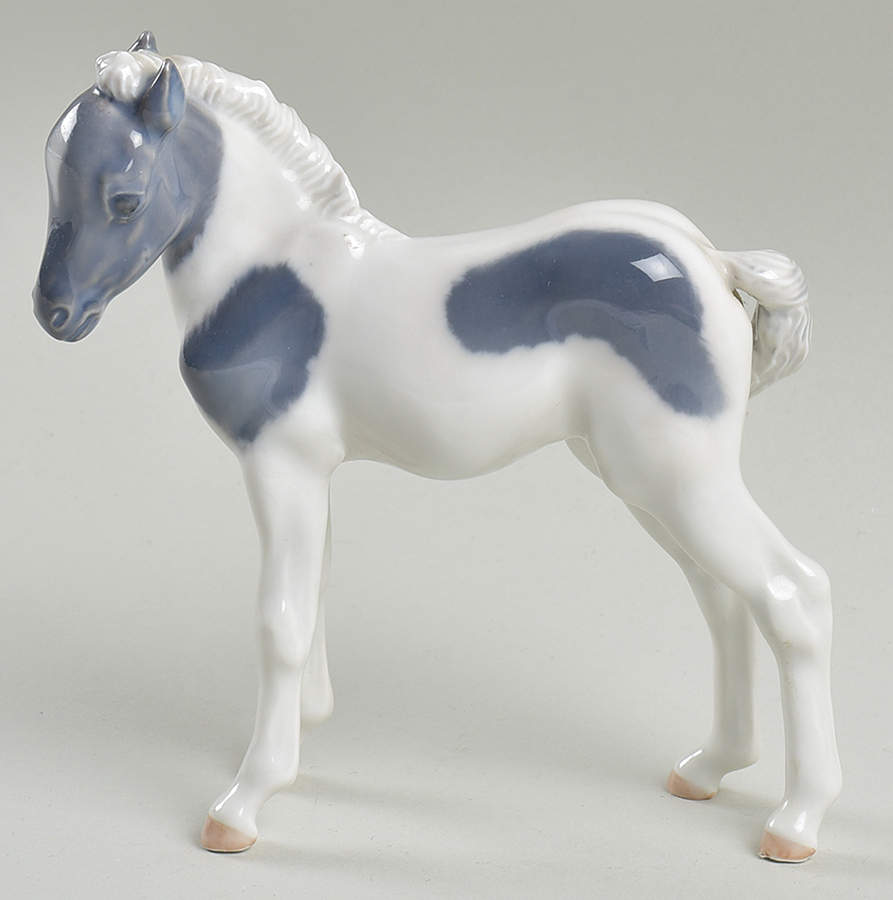 Animals-Farm and Domestic Foal Standing - No Box by Royal Copenhagen-1
