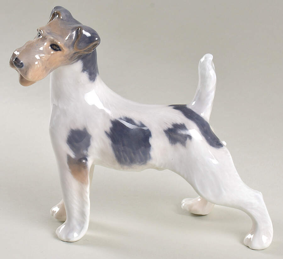 Dogs Wirehaired Terrier - No Box by Royal Copenhagen-1