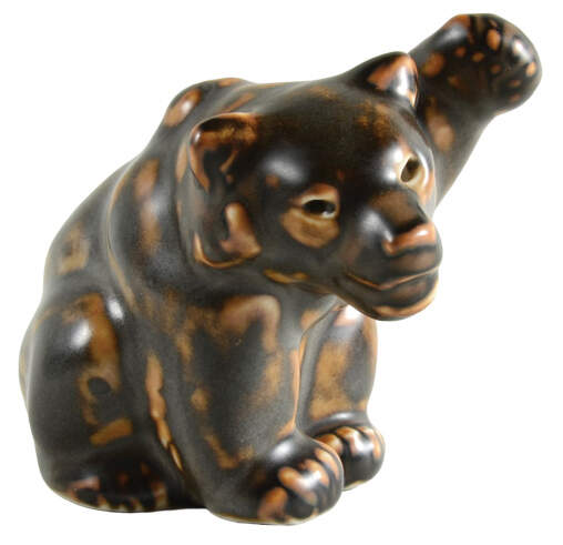 Stoneware Bear Sitting - No Box by Royal Copenhagen-1