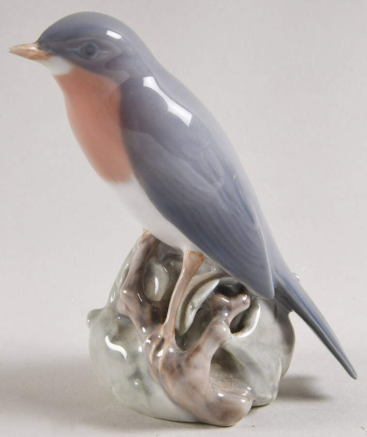 Birds Robin - No Box by Royal Copenhagen-1