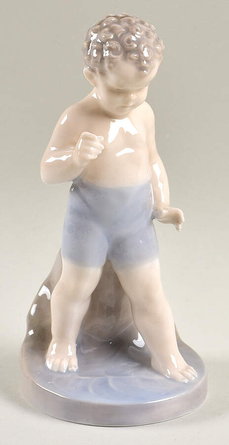 Children Boy Bathing - No Box by Royal Copenhagen-1
