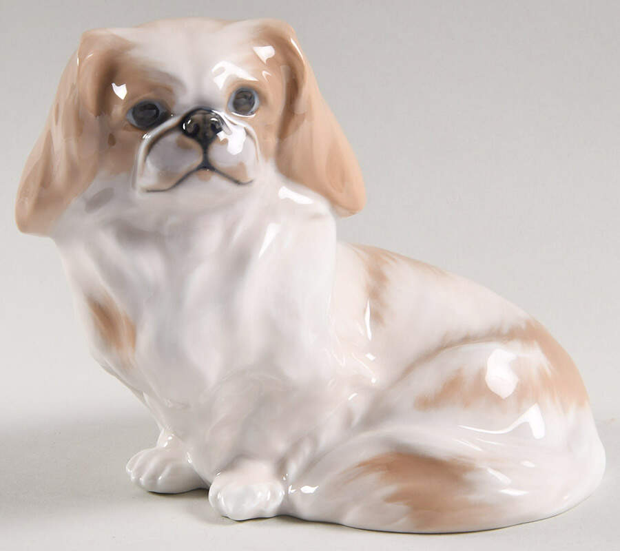 Dogs Pekingese Sitting - No Box by Royal Copenhagen-1