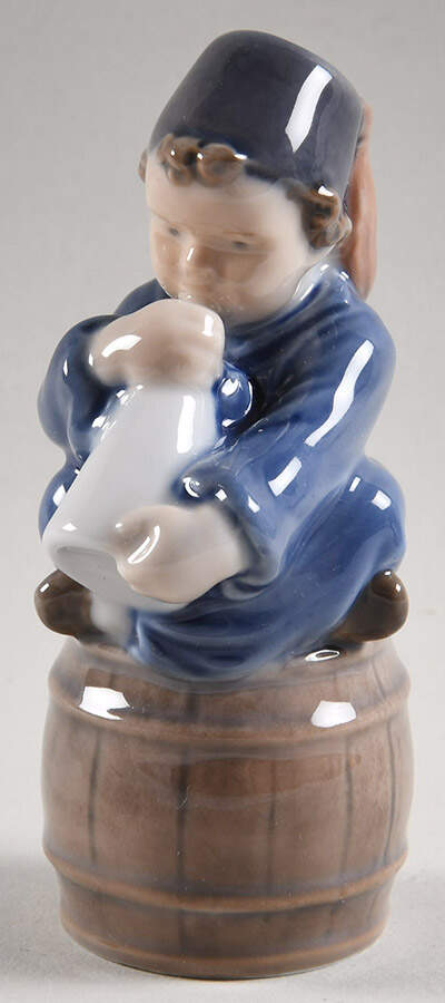 Children Boy With Horn - No Box by Royal Copenhagen-1
