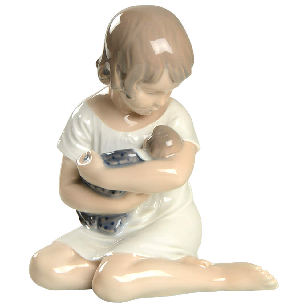 Children Girl With Doll - No Box by Royal Copenhagen-1