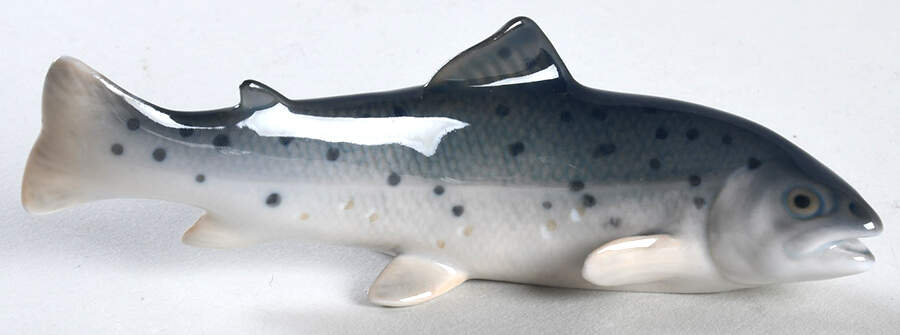 Animals-Aquatic Trout - No Box by Royal Copenhagen-1