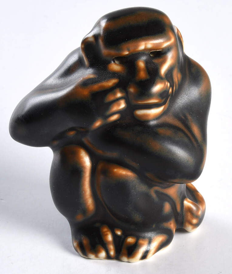 Stoneware Ape - No Box by Royal Copenhagen-1