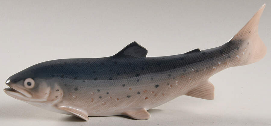 Animals-Aquatic Rainbow Trout-Pink - No Box by Royal Copenhagen-1