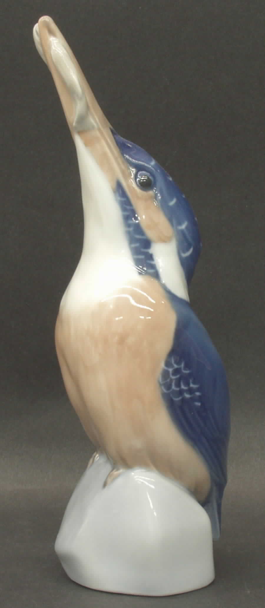 Birds Kingfisher Holding Fish - No Box by Royal Copenhagen-1
