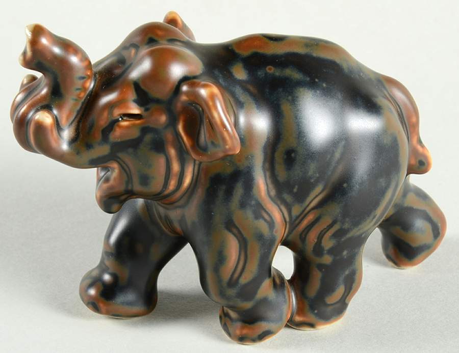 Stoneware Elephant - No Box by Royal Copenhagen-1