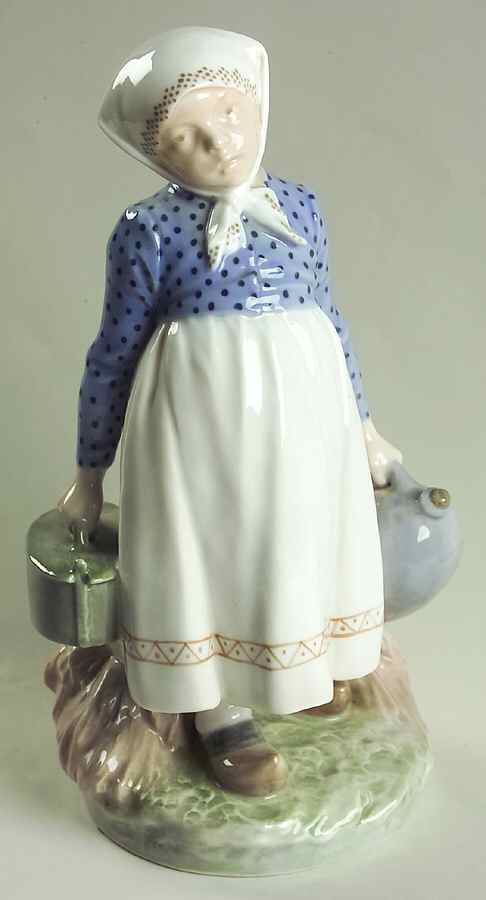 World Life Peasant Girl With Lunch - No Box by Royal Copenhagen-1