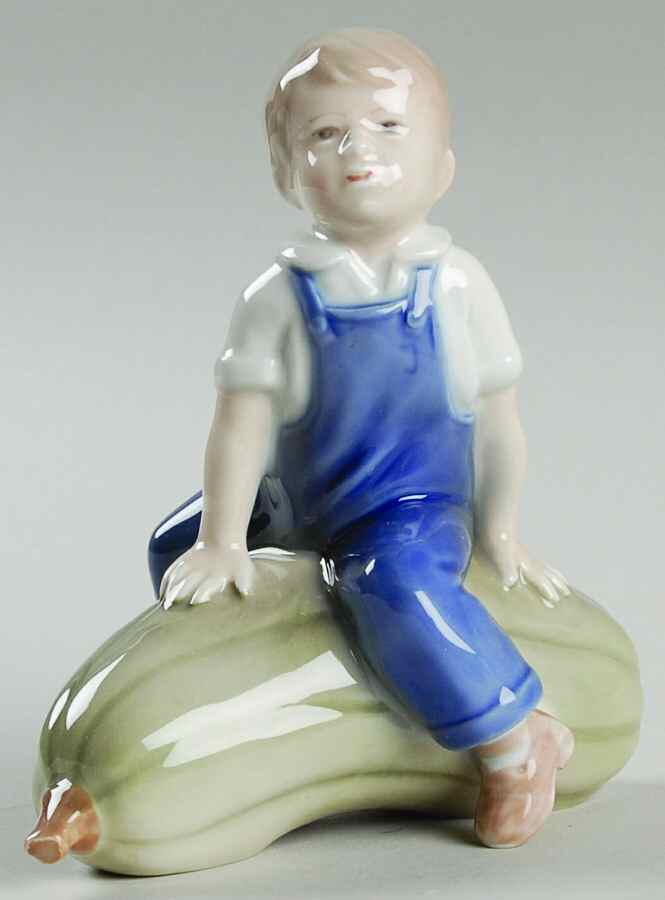 Children Boy With Gourd - No Box by Royal Copenhagen-1