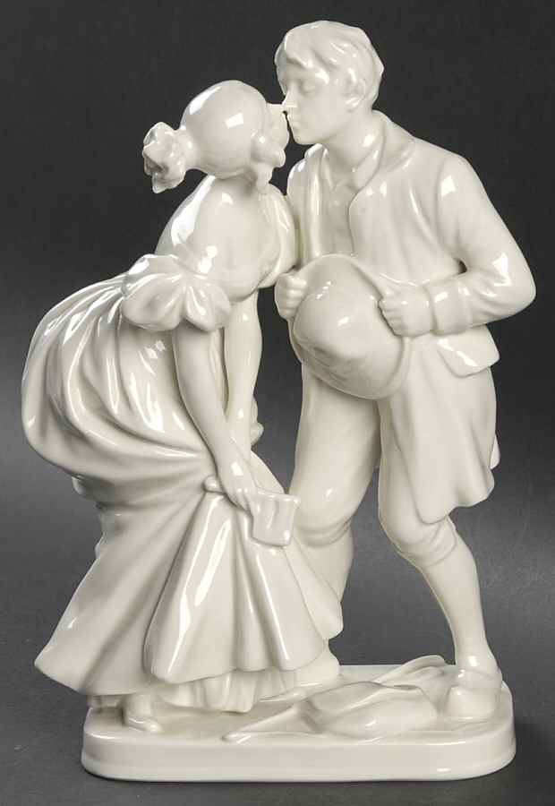Couples Princess & Swineherd-White - No Box by Royal Copenhagen-1