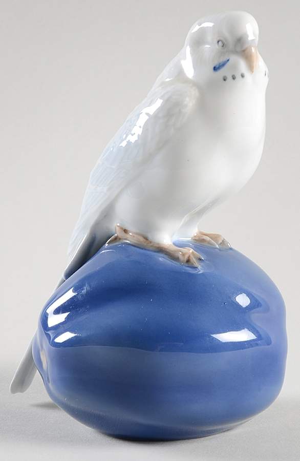 Birds Budgie On Gourd - No Box by Royal Copenhagen-1