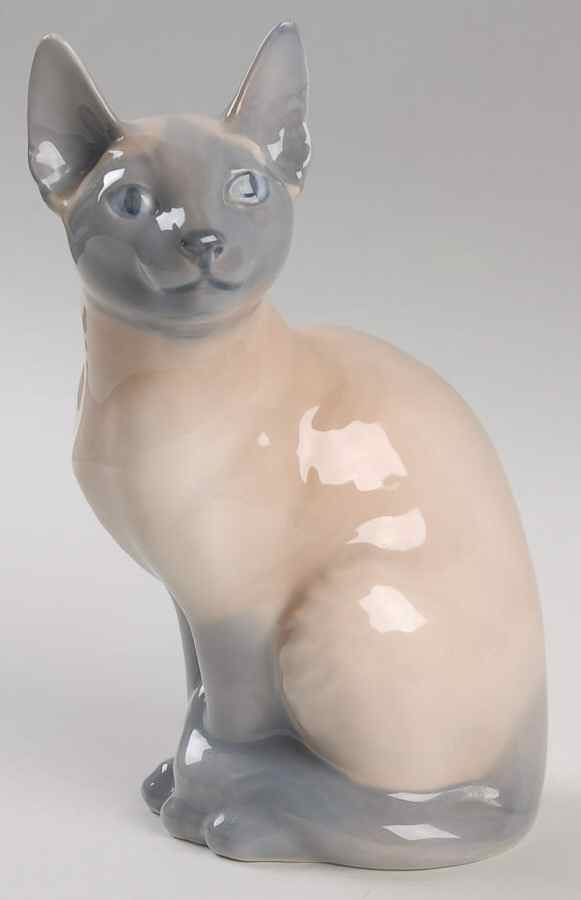 Cats Siamese Cat-Blue - No Box 60 by Royal Copenhagen-1