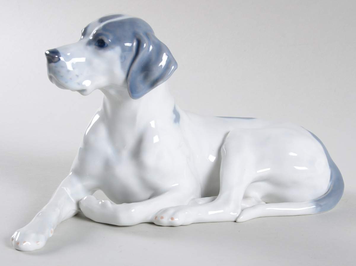 Dogs Pointer-Head Up - No Box by Royal Copenhagen-1