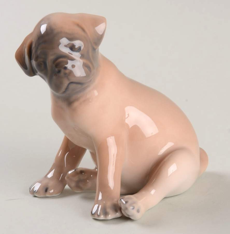 Dogs Pug Puppy - No Box by Royal Copenhagen-1