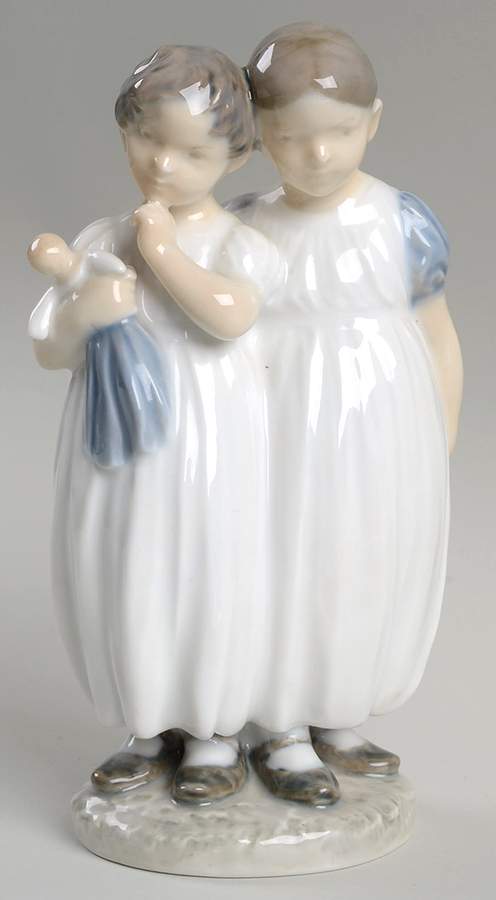 Children Girls With Doll - No Box by Royal Copenhagen-1