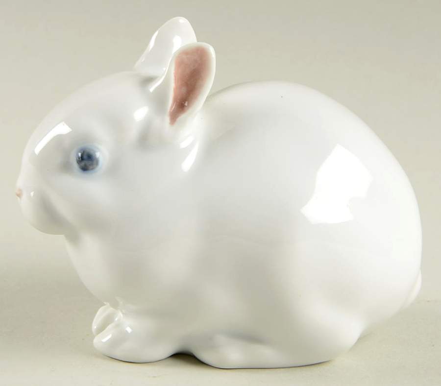 Animals-Farm and Domestic Rabbit-White - No Box 60 by Royal Copenhagen-1