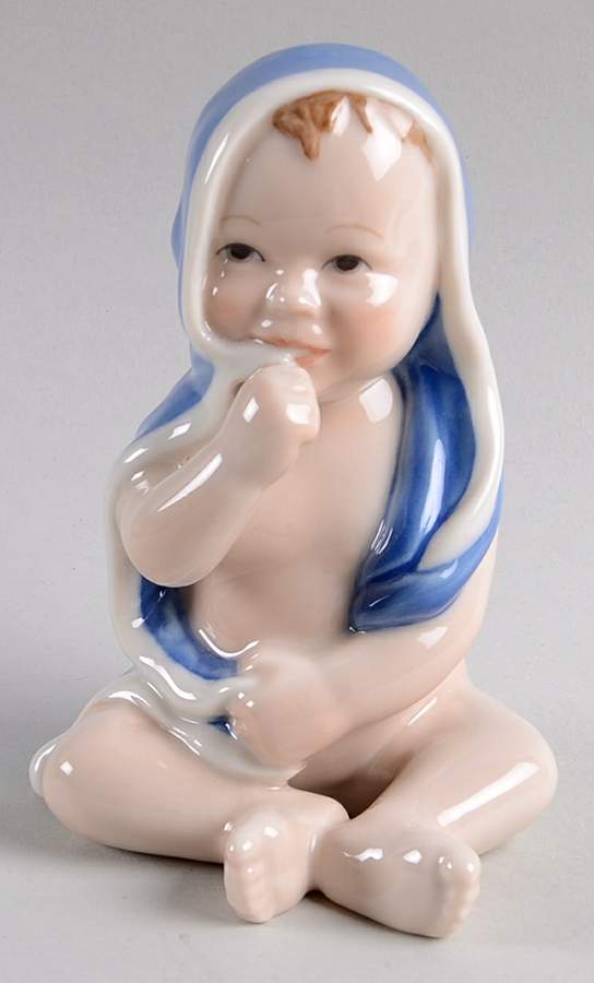Children Baby Boy With Blanket - No Box by Royal Copenhagen-1