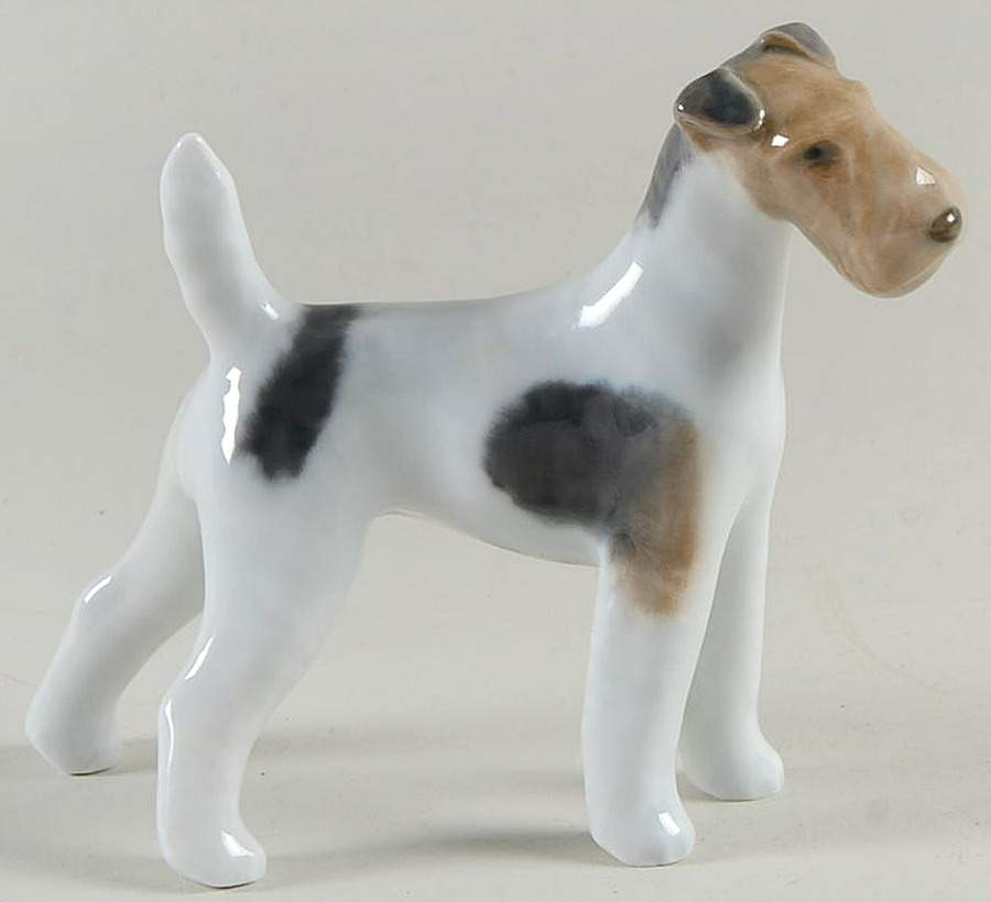 Dogs Wirehaired Terrier - No Box by Royal Copenhagen-1