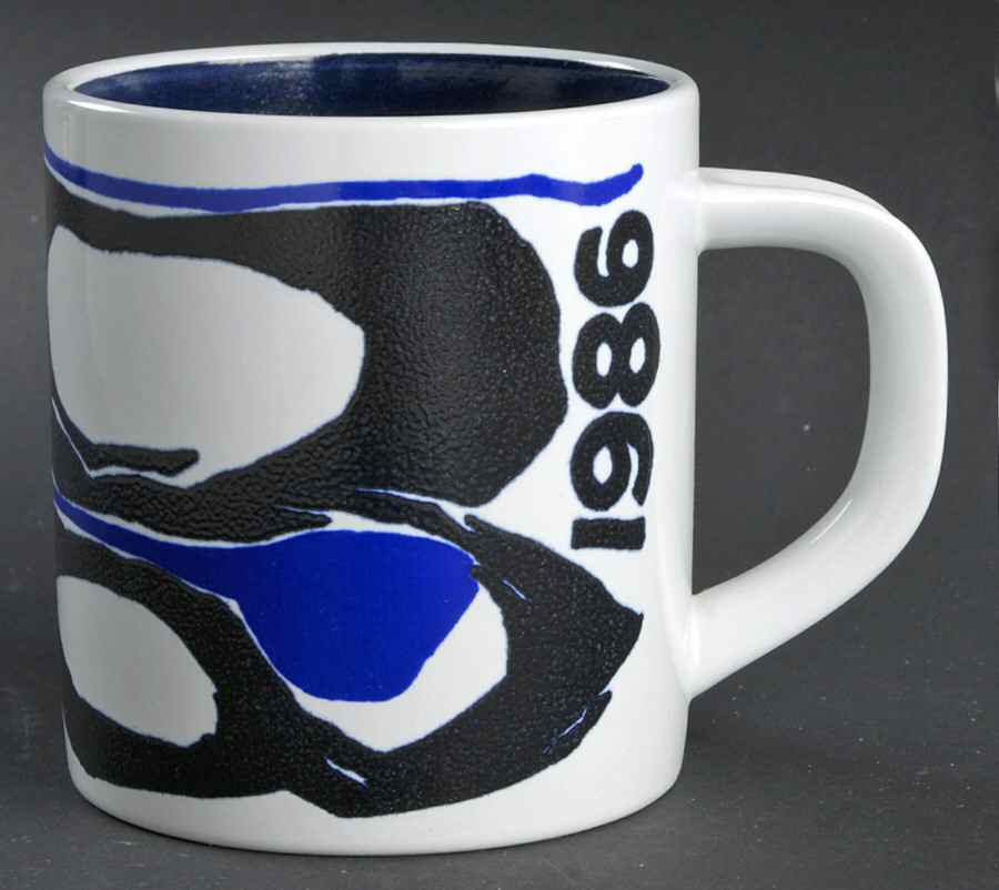 Annual Mug-Large 1986 By Inge-Lise Koefoed - Boxed by Royal Copenhagen-1