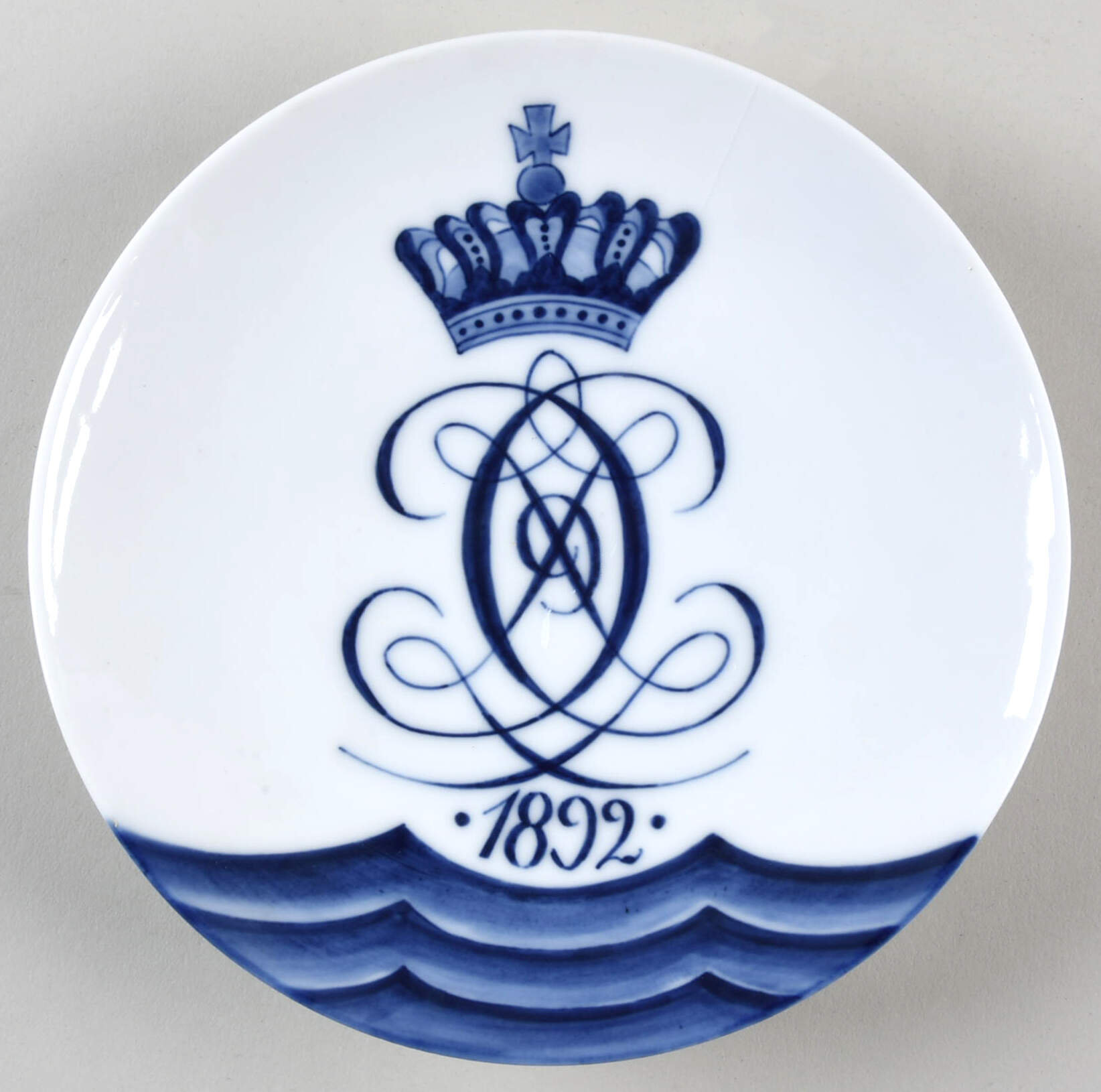 Single Release Commemorative Plates Christian Ix & Louise Golden Anniversary - No Box by Royal Copenhagen-1