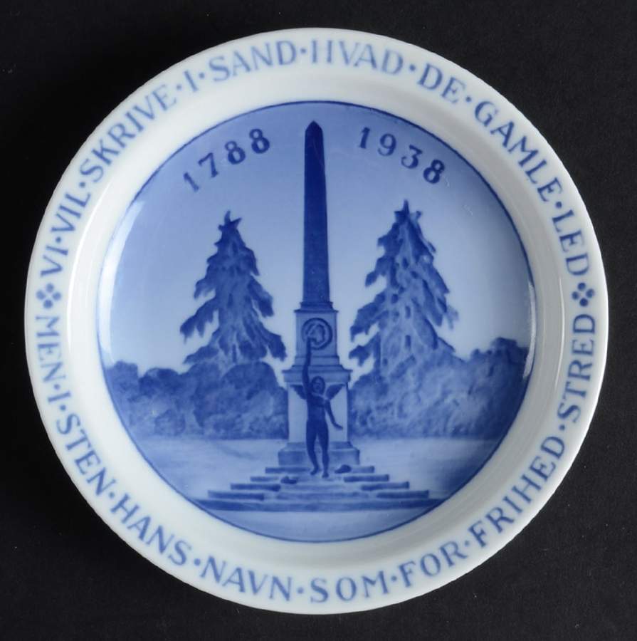 Single Release Commemorative Plates 150th Jubilee-Abolition Of Adscription - No Box by Royal Copenhagen-1
