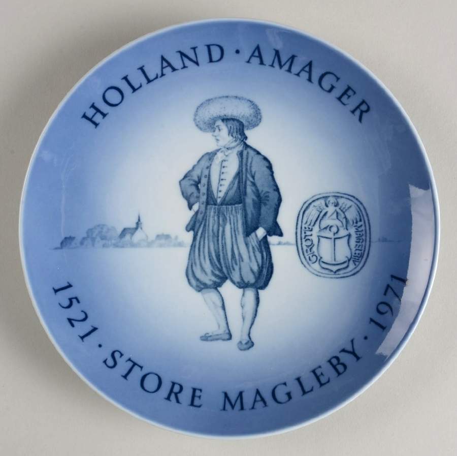 Single Release Commemorative Plates Holland Amager Store Magleby - No Box by Royal Copenhagen-1