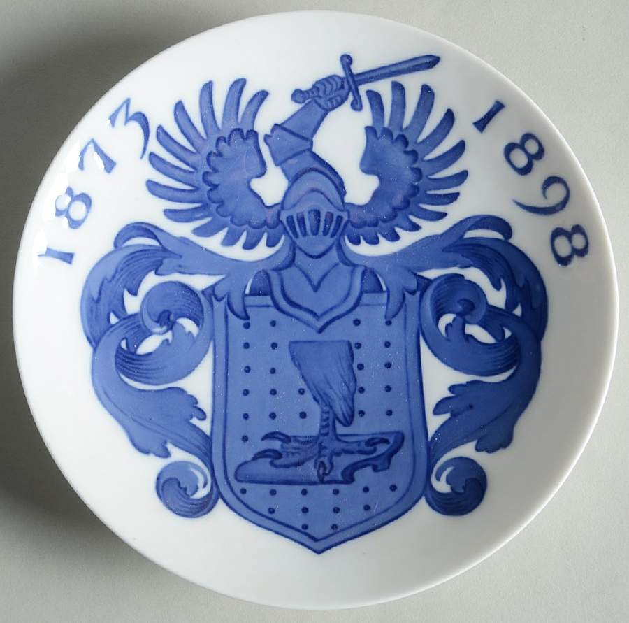 Single Release Commemorative Plates Teilmann Coat Of Arms-25th Anniversary - No Box by Royal Copenhagen-1