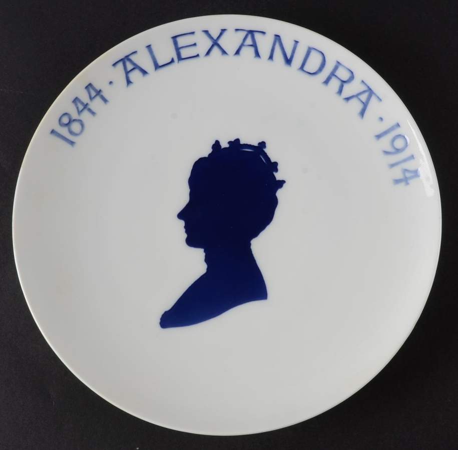 Single Release Commemorative Plates Alexandra Of Gbr-70th Birthday - No Box by Royal Copenhagen-1