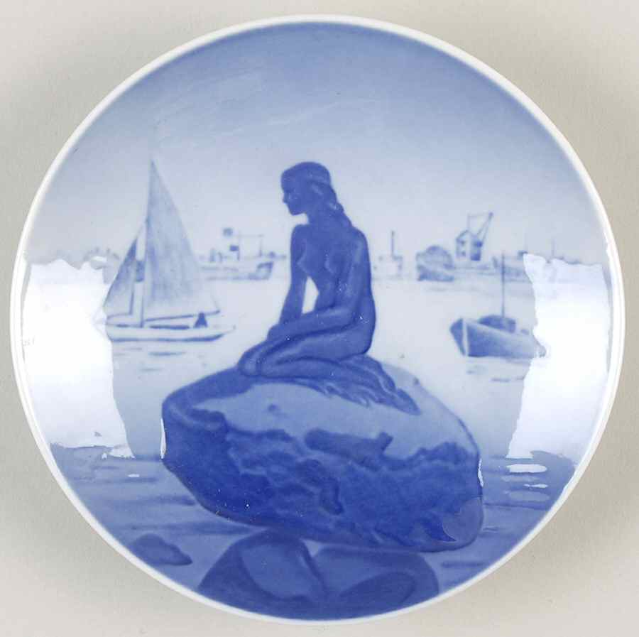 Single Release Commemorative Plates Mermaid - No Box by Royal Copenhagen-1