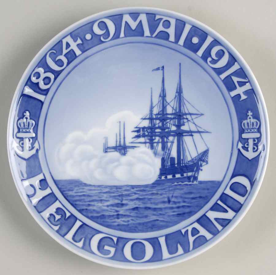 Single Release Commemorative Plates Naval Battle Of Heigoland - No Box by Royal Copenhagen-1