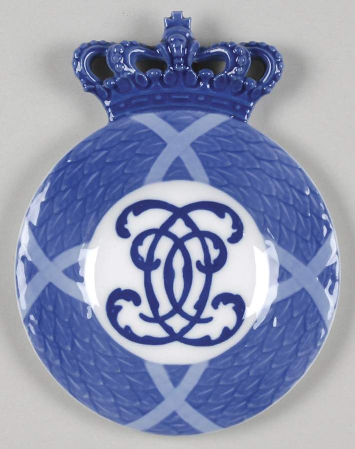 Single Release Commemorative Plates Crowned Plaque King Christian Ix - No Box by Royal Copenhagen-1