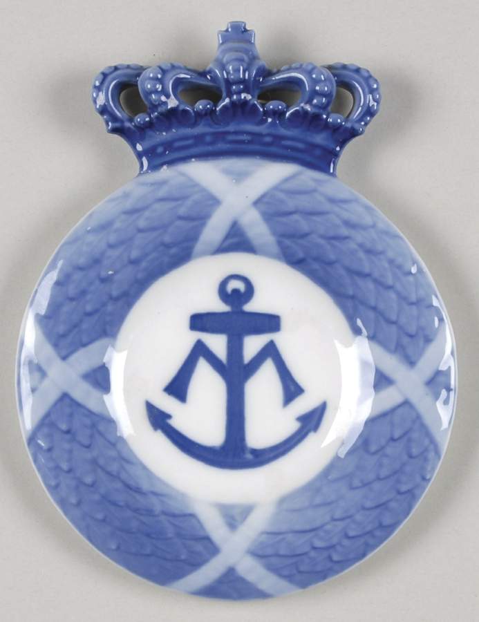 Single Release Commemorative Plates Crowned Plaque For Princess Marie - No Box by Royal Copenhagen-1