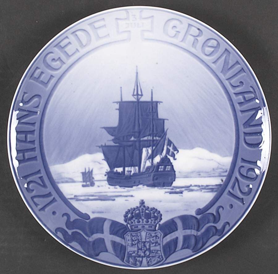 Single Release Commemorative Plates Hans Egede 200th Anniversary - No Box by Royal Copenhagen-1
