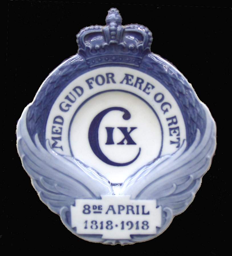 Single Release Commemorative Plates Christian Ix Birthday 100th Anniversary - No Box by Royal Copenhagen-1