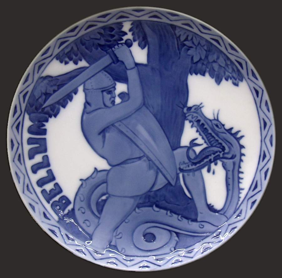Single Release Commemorative Plates St George And The Dragon - No Box by Royal Copenhagen-1