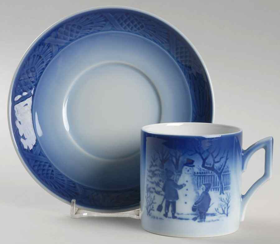 Christmas Cup & Saucer Snowman - Boxed by Royal Copenhagen-1