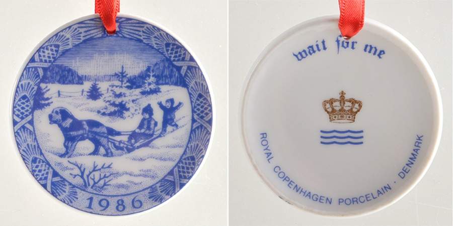 Christmas Ornament-Miniature Plate Christmas Vacation - Boxed by Royal Copenhagen-1