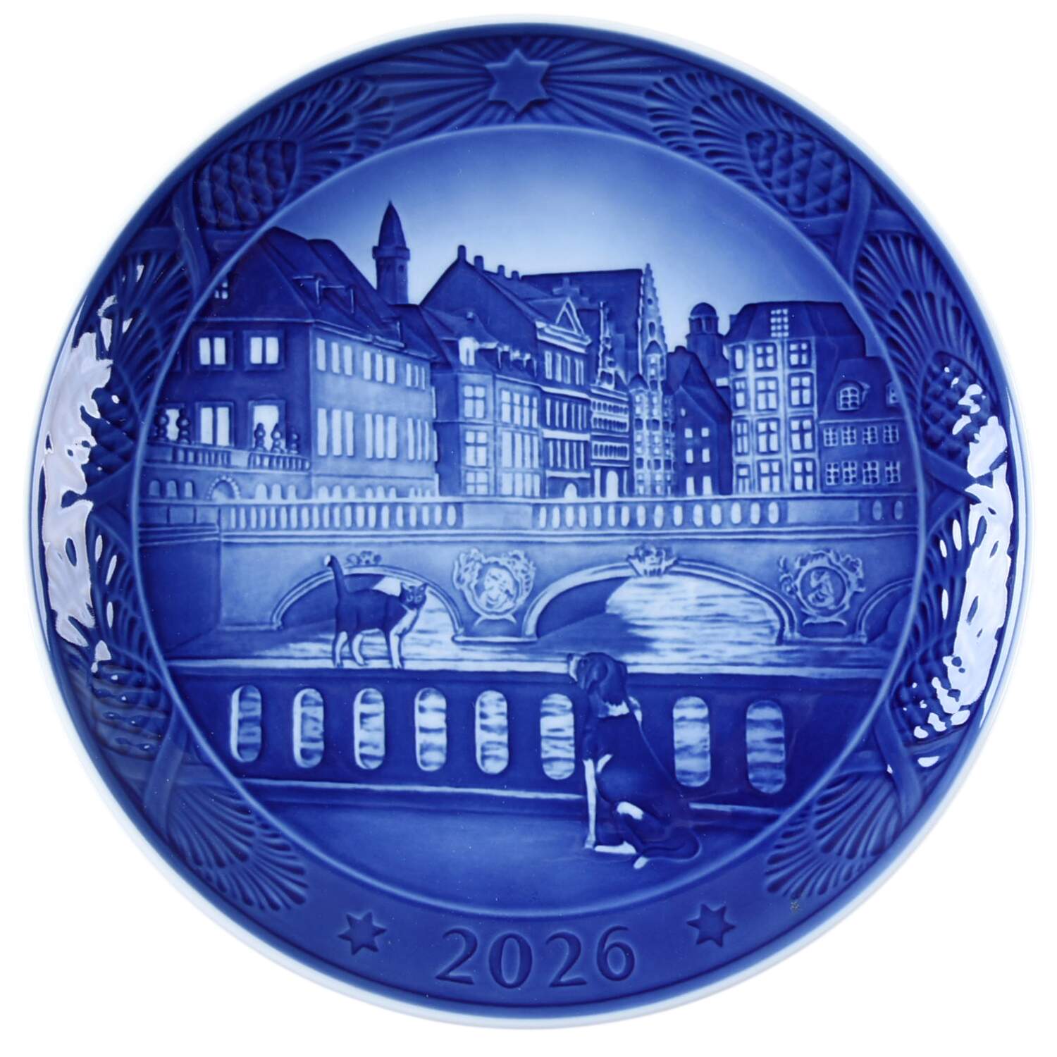 Annual Christmas Plate The Marble Bridge - Boxed by Royal Copenhagen-1