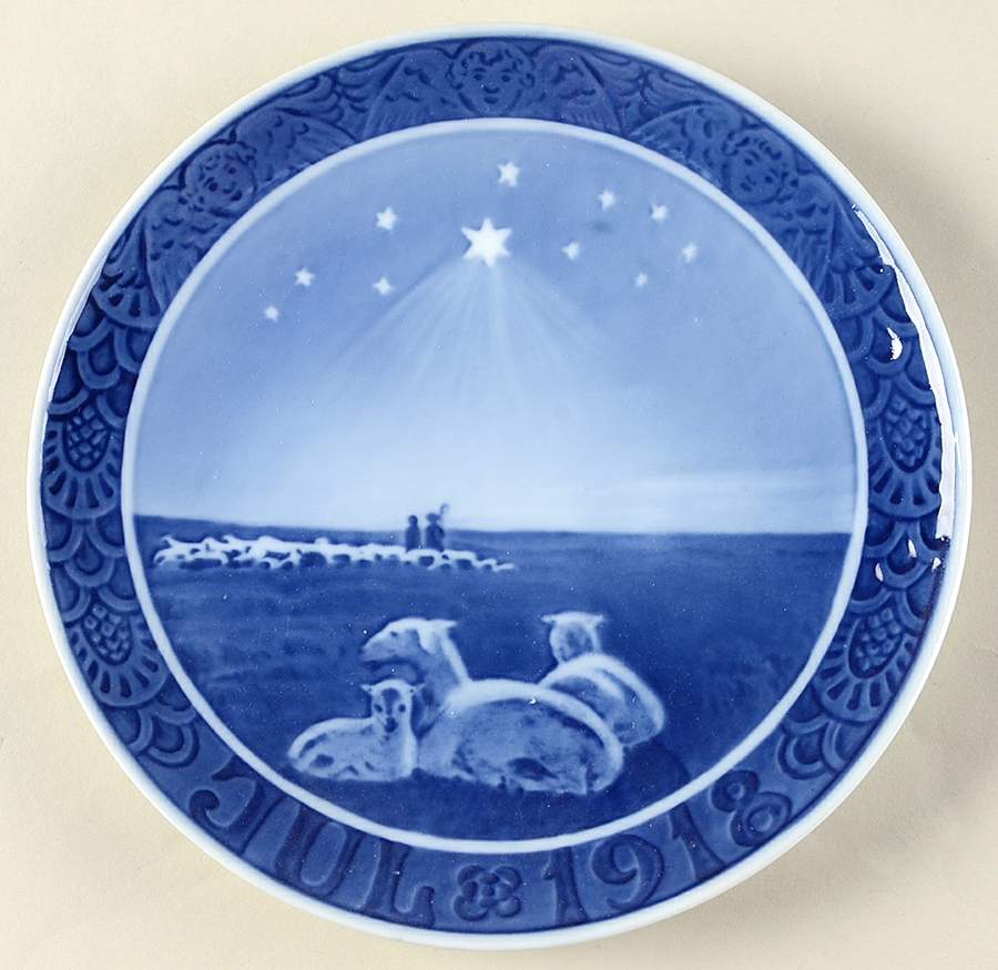 Annual Christmas Plate Sheep And Shepherds - No Box by Royal Copenhagen-1