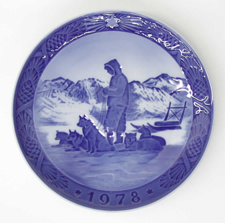 Annual Christmas Plate Greenland Scenery - No Box by Royal Copenhagen-1