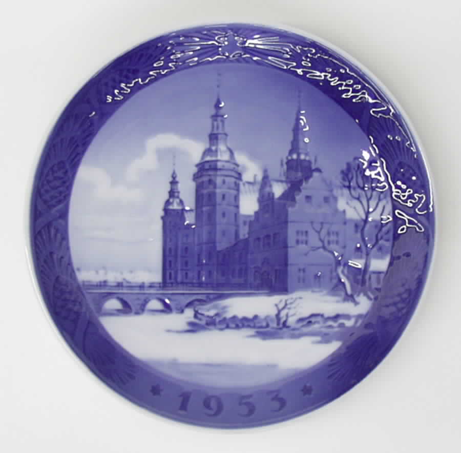 Annual Christmas Plate Frederiksberg Castle - No Box by Royal Copenhagen-1