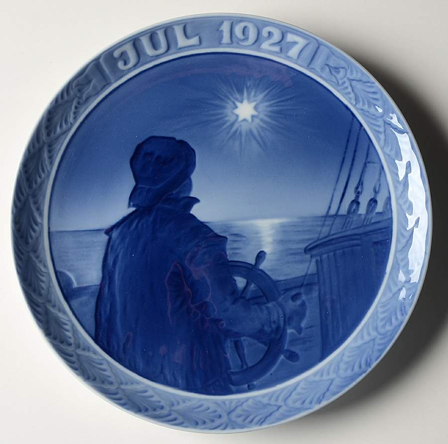 Annual Christmas Plate Ship's Boy At Tiller - No Box by Royal Copenhagen-1