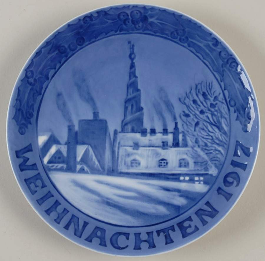 Annual Christmas Plate Our Savior Church-German - No Box by Royal Copenhagen-1