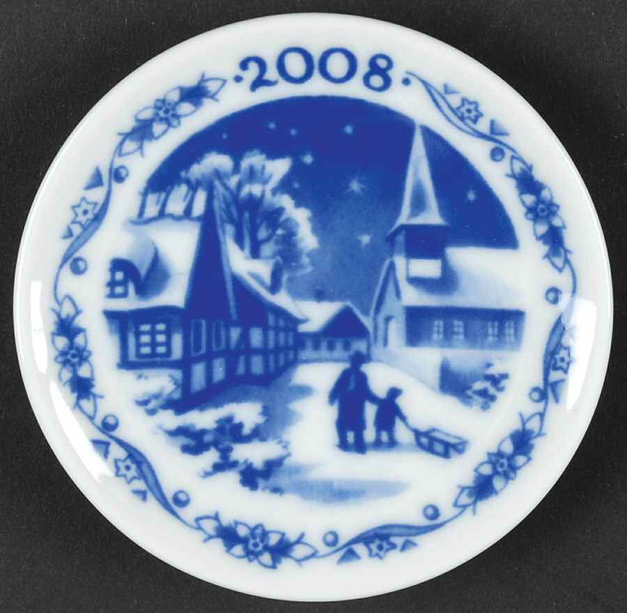 Christmas Plaquettes Village Of Reerso - Boxed by Royal Copenhagen-1